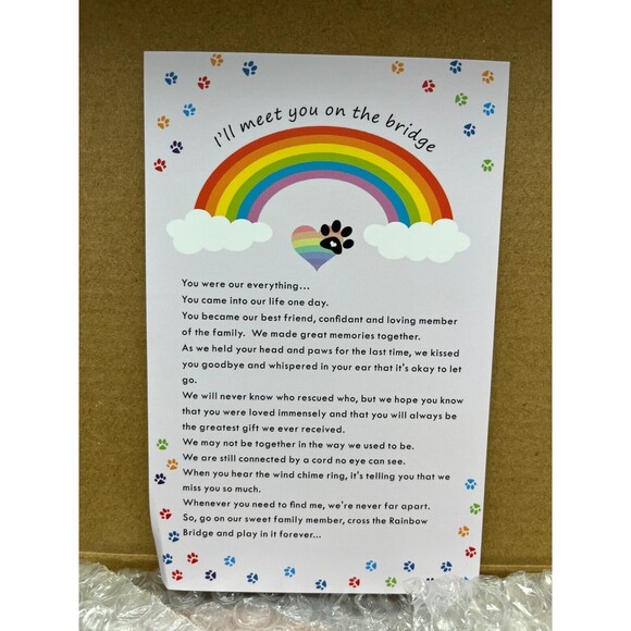 Pet Memorial Wind Chime,Dog Memorial Gifts for Loss of Dog,Dog Memorial Wind Chi - Picture 4 of 4